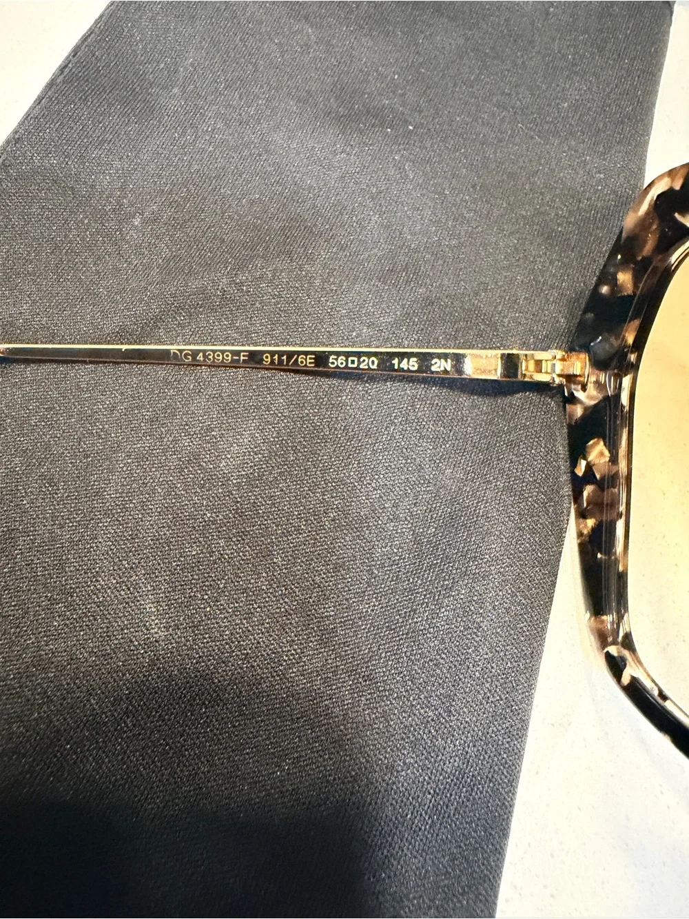 Authentic Dolce & Gabbana DG4399F Oversized Sunglasses 56-20-145 Tortoise Gold